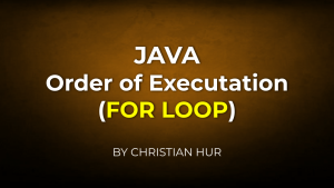 Order of Execution in a For Loop