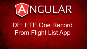 DELETE One Item From a List in Angular