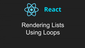 Rendering Lists in React