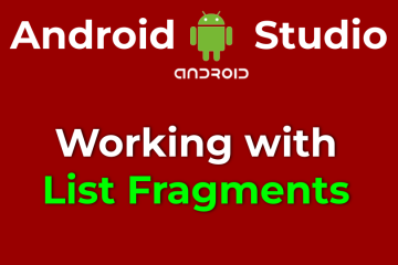 Working with List Fragments using Android Studio