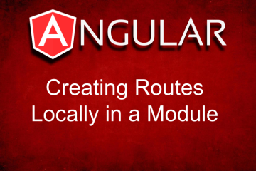 Creating Local Angular Routes in a Module