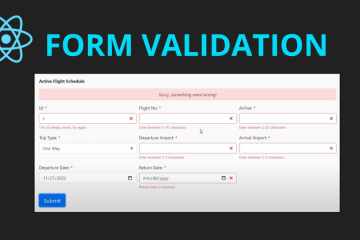 Custom Form Validation in ReactJS Step-by-Step